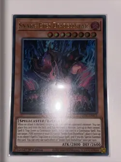 Yugioh! Snake-Eyes Diabellstar - LEDE-EN011 - Ultra Rare - 1st Edition Near Mint - Image 1