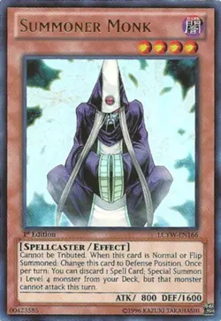 1x Summoner Monk - LCYW-EN166 - Ultra Rare - 1st Edition NM YuGiOh! Legendary C - Image 1