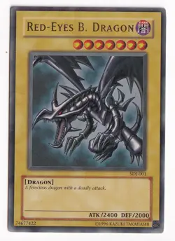 Yugioh Red-Eyes B. Dragon SDJ-001 Ultra Rare Unlimited DMG - Image 1