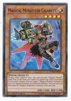 Yugioh Magical Musketeer Calamity SPWA-EN020 Super Rare 1st Ed NM - Image 1
