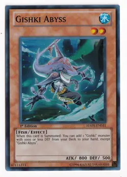 Gishki Abyss HA05-EN031 Yugioh Hidden Arsenal 5 Super Rare 1st Edition - Image 1