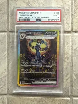Pokemon Prismatic Evolutions Umbreon EX Sir SAR 161/131 TCG English Card PSA 9 - Image 1