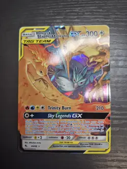 Pokemon Moltres Zapdos Articuno GX TCG Holo Card 44/68 Tag Team - Image 1