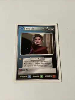 Star Trek CCG Personnel Federation Norah Satie Uncommon Card - Image 1