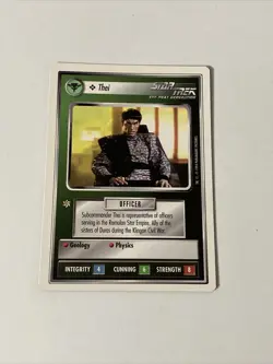 Star Trek CCG Personnel Romulan Thei Common Card - Image 1
