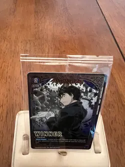 Union Arena Roy Mustang Alternate Art Winner Foil Card UEPR/FMA-1-053 English - Image 2