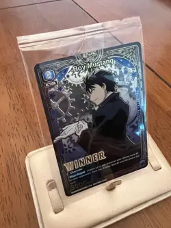 Union Arena Roy Mustang Alternate Art Winner Foil Card UEPR/FMA-1-053 English - Image 4