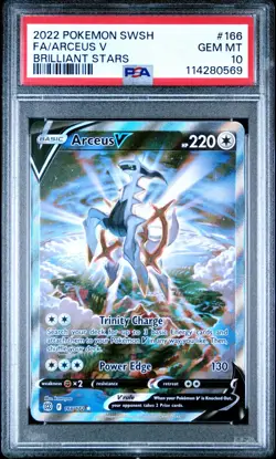 Arceus V 166/172 Brilliant Stars Alt Art Pokemon Card PSA 10 GEM MINT - Image 1
