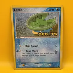 LOTAD ( 63/107 ) EX DEOXYS Holo 2005 Pokemon/ Nintendo Card - Image 1
