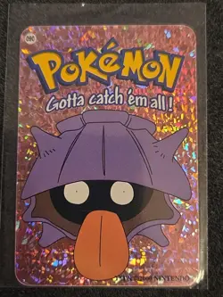 Nintendo 2000 - Pokemon Vending Prism Sticker (090) - Shellder Card - Ash Back - Image 1