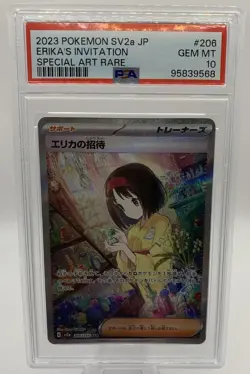 Erika's Invitation 206/165 Sv2a: Pokemon Card 151 Holo (Japanese) PSA 10 - Image 1