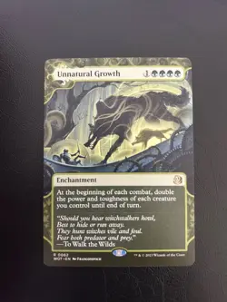 Unnatural Growth Wilds of Eldraine: Enchanting Tales Regular Rare Mtg 62 - Image 1