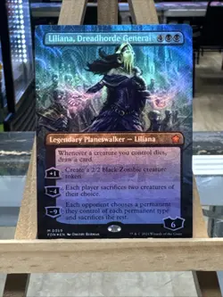 MTG *Liliana, Dreadhorde General Borderless Foil X1* (NM) Foundations Magic - Image 1