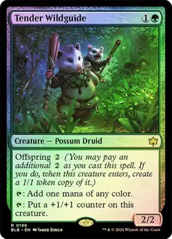 MTG-Tender Wildguide Bloomburrow(NM-FOIL)#196 - Image 1