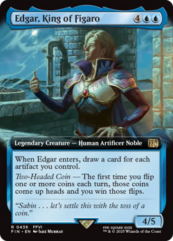 Edgar, King of Figaro (Extended Art) [FINAL FANTASY] Magic MTG - Image 1