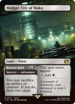 Midgar, City of Mako (Borderless) [FINAL FANTASY] Magic MTG - Image 1
