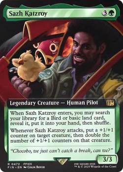 Sazh Katzroy (Extended Art) [FINAL FANTASY] Magic MTG - Image 1