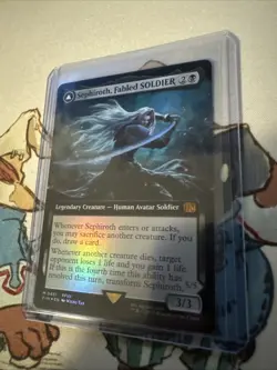 SEPHIROTH FABLED SOLDIER MTG FINAL FANTASY FOIL X1 EXTENDED ART 0451 MYTHIC RARE - Image 1