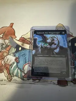 SEPHIROTH FABLED SOLDIER MTG FINAL FANTASY FOIL X1 EXTENDED ART 0451 MYTHIC RARE - Image 2