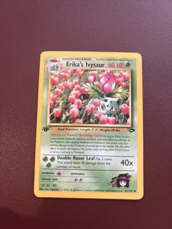 Pokemon TCG: Erika's Ivysaur 41/132 1st Edition Gym Challenge Uncommon - Image 1