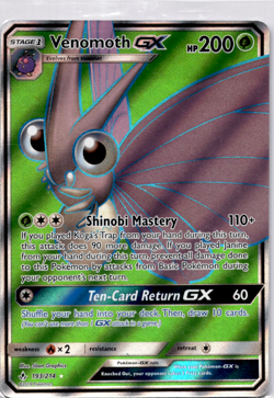 Venomoth GX (Full Art) SM - Unbroken Bonds - Pokemon Near Mint - Image 1