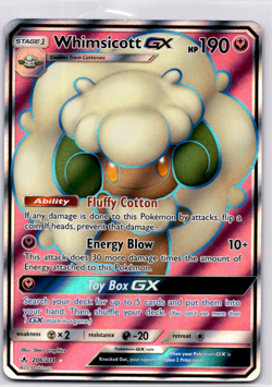 Whimsicott GX (Full Art) SM - Unbroken Bonds - Pokemon Near Mint - Image 1