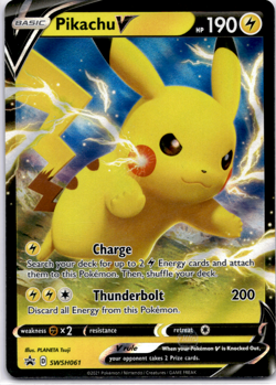 Pikachu V SWSH: Sword & Shield Promo Cards - Pokemon Near Mint - Image 1