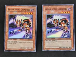 2x Ally of Justice Garadholg HA01-EN015 Super Rare Limited Yugioh LP - Image 1