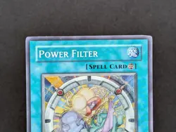 Yugioh TCG Power Filter Unlimited Super Rare The Duelist Genesis TDGS-EN058 LP - Image 2