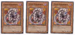 3x CYBER OUROBOROS MONSTER PTDN-EN011 1ST EDITION COMMON YUGIOH NM - Image 1