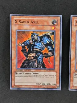 X-SABER AXEL HA01-EN010 LIMITED EDITION Yugioh TCG LP/DMG 3x - Image 2