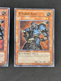 X-SABER AXEL HA01-EN010 LIMITED EDITION Yugioh TCG LP/DMG 3x - Image 4