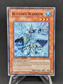 Yugioh - Blizzard Warrior (Super Rare) (Limited Edition) - HA01-EN002 LP - Image 1