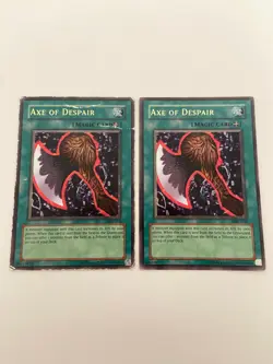 x2 Axe of Despair MRL-002 Unlimited Ultra Rare Holo - HP - Yugioh - Image 1