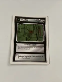 Star Trek CCG Dilemma Microbiotic Colony Common Card - Image 1