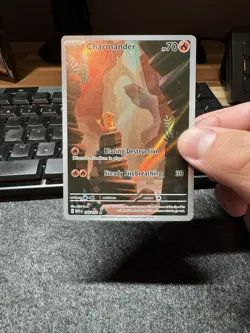 Pokemon Charmander TCG Illustration Rare Card 168/165 SV-151 NM English - Image 1
