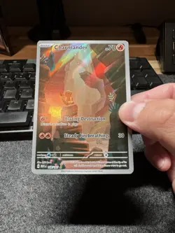 Pokemon Charmander TCG Illustration Rare Card 168/165 SV-151 NM English - Image 2