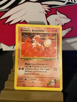 BLAINE’S GROWLITHE - Gym Heroes Set - 62/132 - Common - Pokemon Card - Mp 3x - Image 4