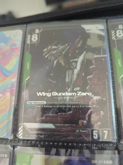 Gundam Card Game - Wing Gundam Zero - LR+ Alt Art GD01-024 English - Image 3
