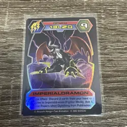 Imperialdramon Digimon D-Tector DT-55 Mega Toy Exclusive Card Sealed Pack 2002 - Image 1