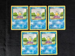 Squirtle Bubble/Withdraw 40 HP Pokemon Base Set TCG Card 63/102 - Lot of 5 - Image 1