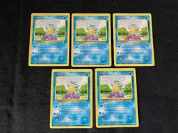 Squirtle Bubble/Withdraw 40 HP Pokemon Base Set TCG Card 63/102 - Lot of 5 - Image 2