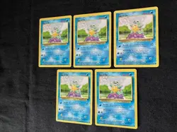Squirtle Bubble/Withdraw 40 HP Pokemon Base Set TCG Card 63/102 - Lot of 5 - Image 3