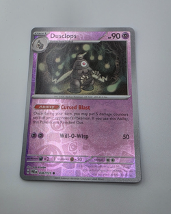 2025 Prismatic Evolutions Dusclops Reverse Master Ball HOLO Pokemon Card 36/131 - Image 1