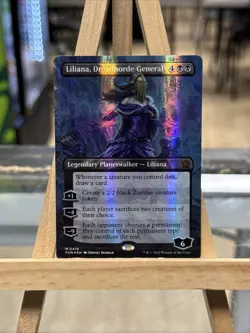 MTG *Liliana, Dreadhorde General Borderless Mana Foil X1* (NM) Foundations Magic - Image 1
