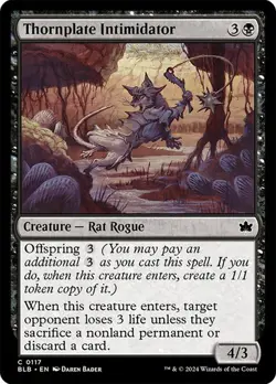 MTG-Thornplate Intimidator Bloomburrow(NM)#117 - Image 1