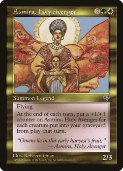 MTG Asmira, Holy Avenger Mirage R (MODERATELY PLAYED) - Image 1