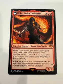 MTG Clive, Ifrit's Dominant Final Fantasy 0133 Magic the Gathering Card - Image 1