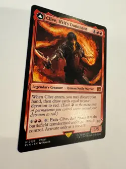 MTG Clive, Ifrit's Dominant Final Fantasy 0133 Magic the Gathering Card - Image 2