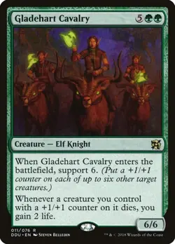 Gladehart Cavalry HP #11 Duel Decks: Elves vs. Inventors MTG - Image 1